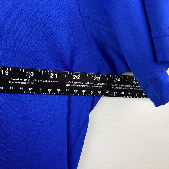 Under Armour shirt Mens L Blue short sleeve polo golf HeatGear NWT - Picture 8 of 10